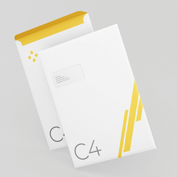 Briefumschlag C4 mit und ohne Fenster online mit Logo bedrucken