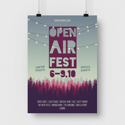 Festivalplakate online bedrucken