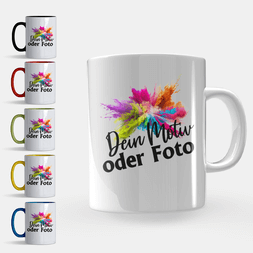 Tasse mit Logo und Foto günstig online drucken und gestalten